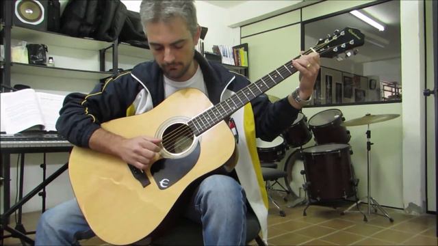 Valsa - F CARULLI - Violão Epiphone DR100 смотреть онлайн