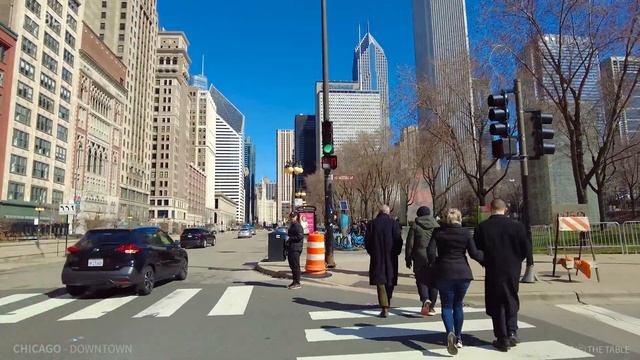 [4K] CHICAGO - Walking Tour Downtown, Adams Street, Michigan Avenue & Millennium Park, Cloud Gate смотреть онлайн