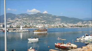 Набережная Алании. Порт. Маяк. Потрясающие виды на гавань. Турция. Аланья