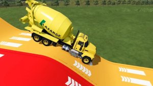 TRANSPORTING ALL COLORED MIXER CEMENT TRUCK WITH MERCEDES ACTROS TRUCK! Farming Simulator 22