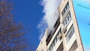 Пожар в единственной жилой девятиэтажке Биробиджана