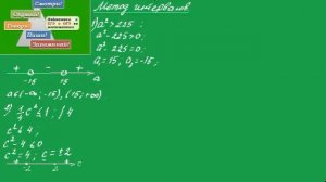 Урок75 Решаем квадратное неравенство  (2 различных корня)  методом интервалов
