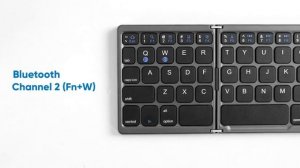 Seenda Foldable Bluetooth Keyboard with Touchpad   Multi Device Rechargeable Wireless Keyboard with