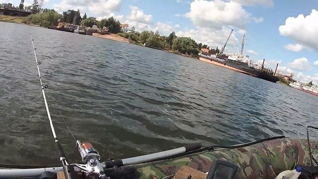 Обзор рыбных мест 08 08 2019г №15 р Иртыш г Омск Рыбалка, тролиннг в зат РЭБа смотреть онлайн