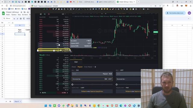 Биржевой стакан. Алгоритм расчета рыночной цены и проскальзывания