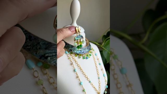 Рина Меженина. Полный морской комплект! Гелиотис, опалы, кошачий глаз
