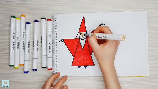 простой способ как нарисовать волшебника смотреть онлайн