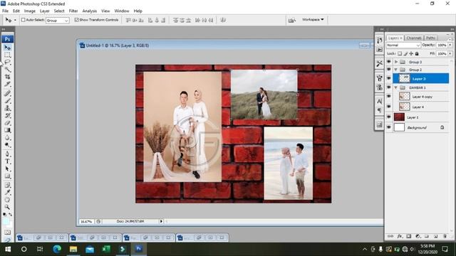 CARA BUAT FOTO COLASE DENGAN PHOTOSHOP CS3 смотреть онлайн
