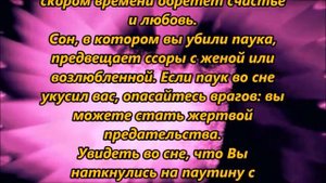 К чему снятся пауки