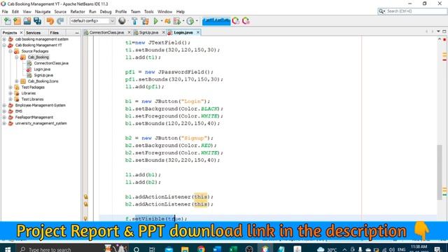 04 - Cab booking management system in java | Login Page | NetBeans MySQL Database step by step смотреть онлайн