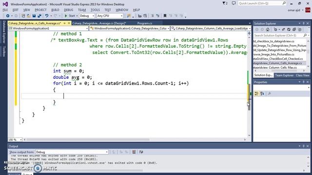 C# Tutorial - How To Get The DataGridView Column Average Value Using C# [ With Source Code ]