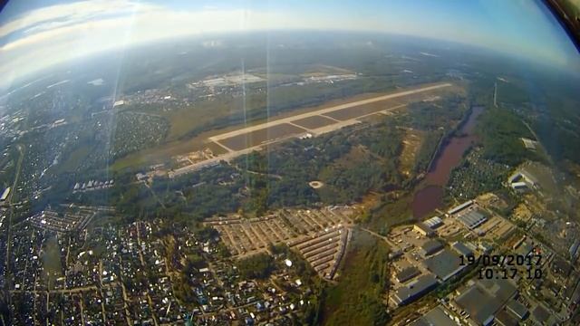Нижний Новгород. Посадка из штурманской кабины Ту-134