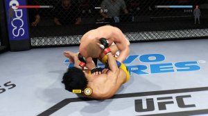 Bruce Lee vs. Dennis Siver Capoeira kick( EA sports UFC 2 ) KO Knockout