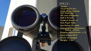 Celestron SkyMaster Pro ED 20x80 Binoculars Review