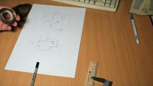 Делаю эскиз деталей шаровой опоры ГАЗ-31105