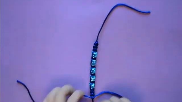 Простой браслет в стиле Шамбала - Shamballa Bracelet
