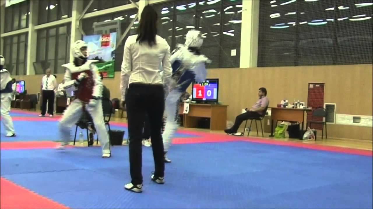 Taekwondo WTF. Турнир клуба Беркут. 03.11.2013 Башкирова-Акапян