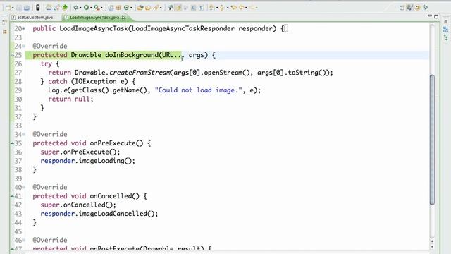 Loading Avatars with Async Task смотреть онлайн