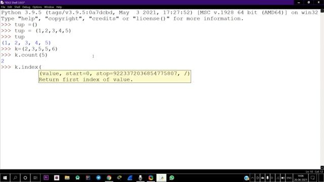 Tuples & Sets In Python | Python | Python Series|In English | #python #idle #pythonseries