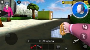 РАСПИЛИЛ ЛЕЖАК Scary Teacher 3D уровень с лежаком