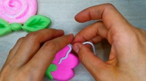 воздушный пластилин/БУКЕТ/из легкого пластилина