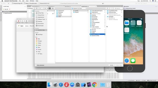 Xamarin Test Recorder in MacOS for iOS/Android mobile automation смотреть онлайн