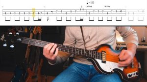 The Beatles - Get Back /// BASS LINE [Play Along Tabs]