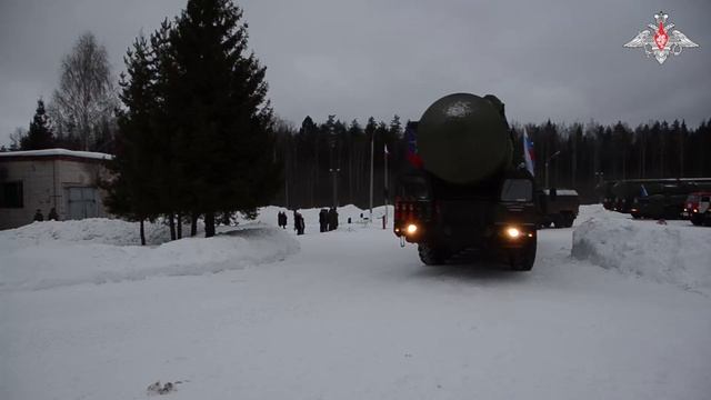 Марш колонны «Ярсов» из Ивановской области в Подмосковье для подготовки к военному параду