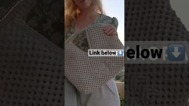 How to make macrame bag ? Check the full video ⬇️ MACRAME V TOTE BAG TUTORIAL