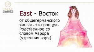 Cardinal points (Стороны Света в английском)