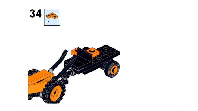 Инструкция Lego самоделки: МОТОБЛОК  ЛЕГО МОТОБЛОК  Lego walk-behind tractor. Lego 2022.