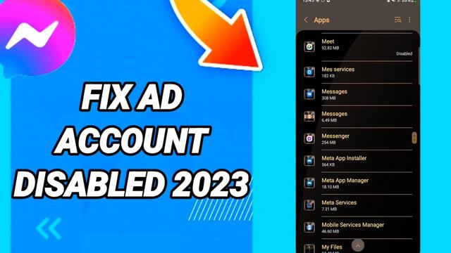 How To Fix Ad Account Disabled 2023 On Messenger App смотреть онлайн