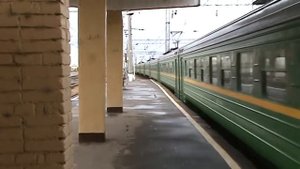 Электропоезд ЭМ2-022 станция Кашира