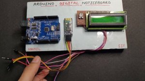 Wireless Notice Board using Bluetooth | Working of wireless noticeboard | arduino noticeboard