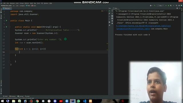 Multiplication Table in Java | Java Practice Program 2 | CodeWithRonak смотреть онлайн