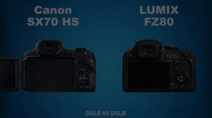 Canon PowerShot SX70 HS vs Panasonic Lumix FZ80