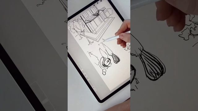 Обучаю рисовать с нуля на iPad или iPhone в программе procreate.