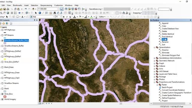 Buffer, clip, erase, merge, and dissolve tools PART 3 смотреть онлайн