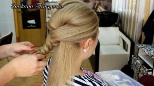 Вечерняя/праздничная прическа на средние и длинные волосы