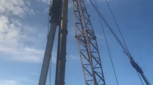 Забивка свай дизель молотом
