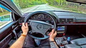 1998 Mercedes-Benz S280 (W140) 2.8 AT - POV TEST DRIVE