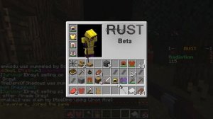 Minecraft: Rust V2!! How did I die to a noob? Rad Town Farming!