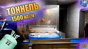 Тоннель шоковой заморозки 1500 кг / час