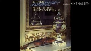 Schubert(duo posth. op.162)/Haebler, Szeryng/'76/Austria, Mexico+Poland