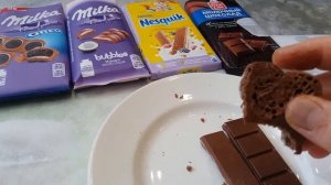 MUKBANG MILKA OREO, MILKA COCONUT, NESQUIK BERRIES AND FINE LIFE MILK CHOCOLATE