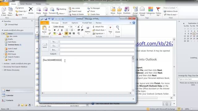 Outlook how to send a fax смотреть онлайн
