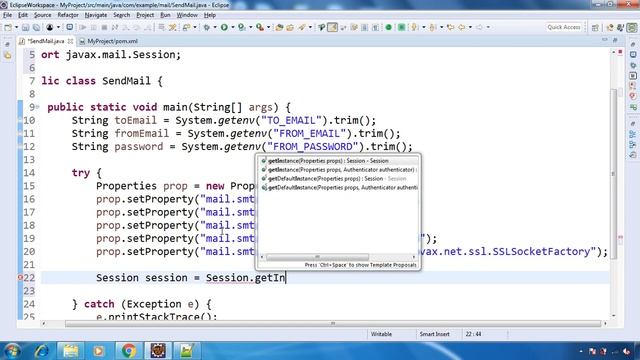 Send Email Using Java and Gmail смотреть онлайн