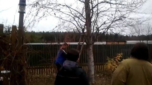Спасение кошки.