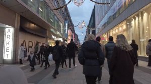 Walking in Stockholm, Sweden - Drottninggatan Shopping Street