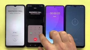 Samsung Galaxy A73 A51 Incoming Call / Two Xiaomi Redmi 9C NFC Outgoing Call